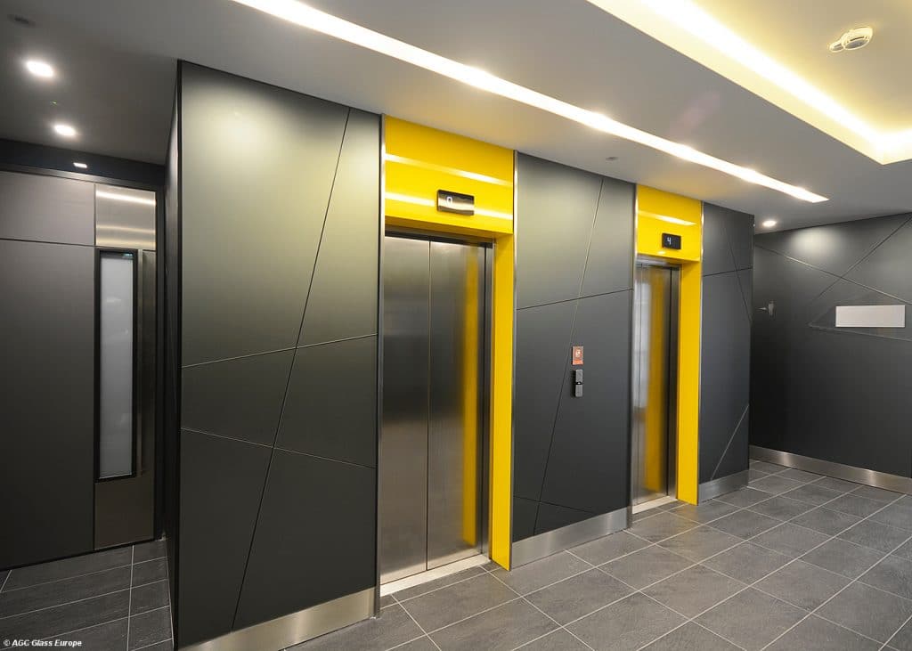 Revêtement mural en verre laqué mat gris - Matelac Silver Grey